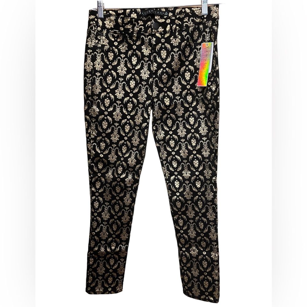 Tinseltown black & gold foil jeans